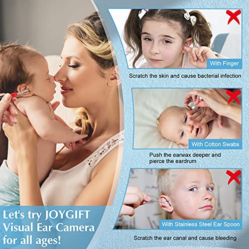 JOYGIFT Ear Wax Remover,Wireless Otoscope Earwax Removal Tool 1080P HD WiFi E...