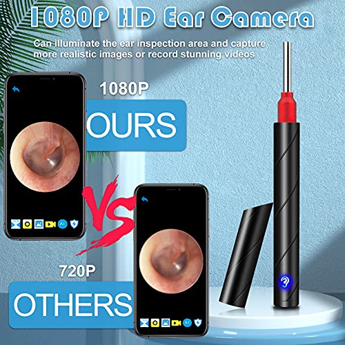 JOYGIFT Ear Wax Remover,Wireless Otoscope Earwax Removal Tool 1080P HD WiFi E...