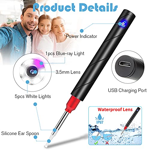 JOYGIFT Ear Wax Remover,Wireless Otoscope Earwax Removal Tool 1080P HD WiFi E...