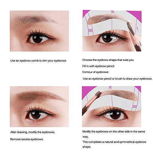 Joyjorya Eyebrow Stencil Kit, Eyebrow Makeup Shaping Kit, Eyebrow Stencils Ey...