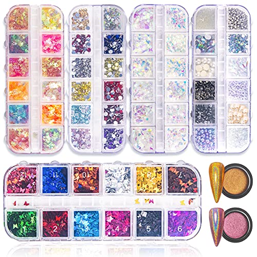 15775 PCS Professional Nail Art Rhinestones Nail Decoration Accessories Kit,w...