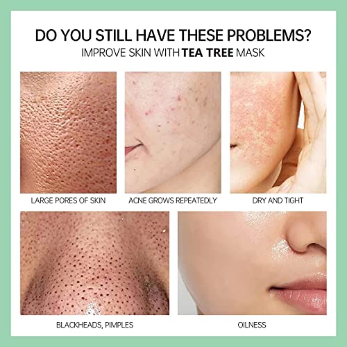 Clay Mask, Tea Tree Mask Clay, Sensitive Soothing, Nourishing, Anti-Acne, Cle...