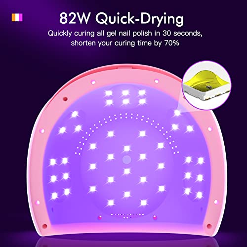 UV Light for Nails, Joytii 82W UV LED Nail Lamp with 3 Timers, Automatic Sens...