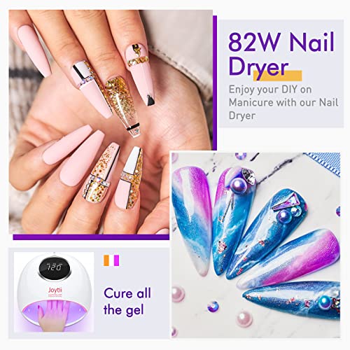 UV Light for Nails, Joytii 82W UV LED Nail Lamp with 3 Timers, Automatic Sens...