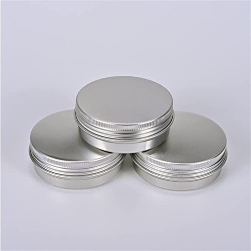JOYWEE Aluminum Tin Jars, Cosmetic Sample Metal Tins Empty Container Bulk, Ro...