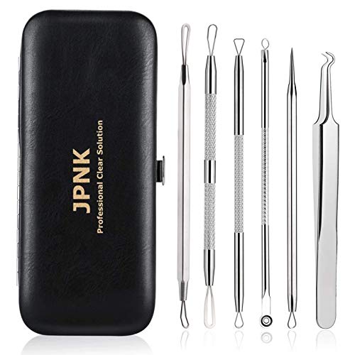 JPNK 6 PCS Blackhead Remover Comedones Extractor Acne Removal Kit for Blemish...
