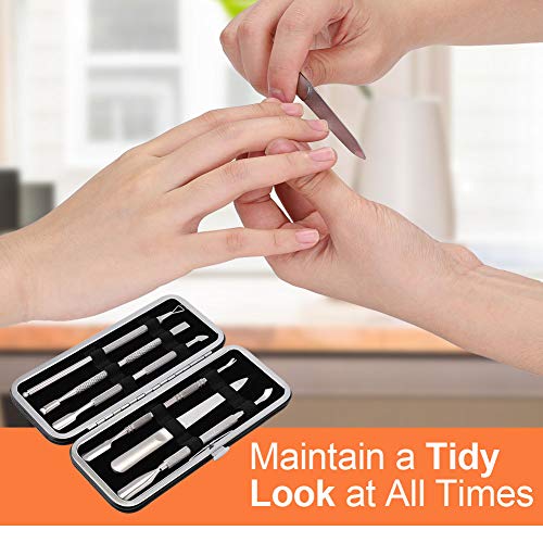 JPNK 6PCS Manicure Set Nail Clippers, Stainless Steel Pedicure Grooming Kit, ...