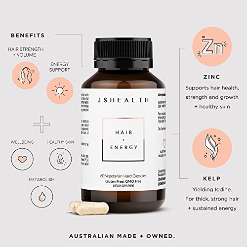 JSHealth Vitamins Hair and Energy Formula | Hair Vitamins for Women and Men |...