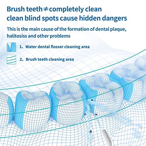 Water Flosser Coldless Dental Oral Irrigator Rechargeable Portable Water Flos...