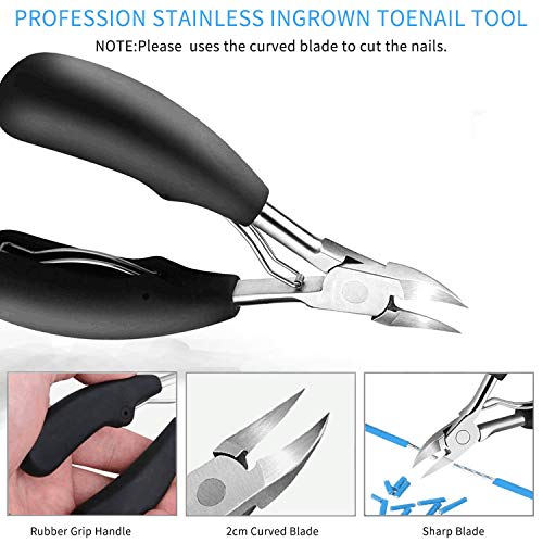 JTIEO Ingrown Toenail Tool Pedicure Tools (9PCS) Ingrown Toenail Treatment To...
