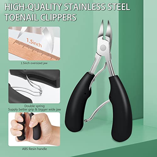Toenail Clippers,Toenail Clippers for Thick Nails, Professional Nail Clippers...