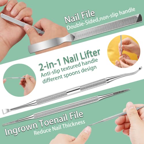 Toenail Clippers,Toenail Clippers for Thick Nails, Professional Nail Clippers...