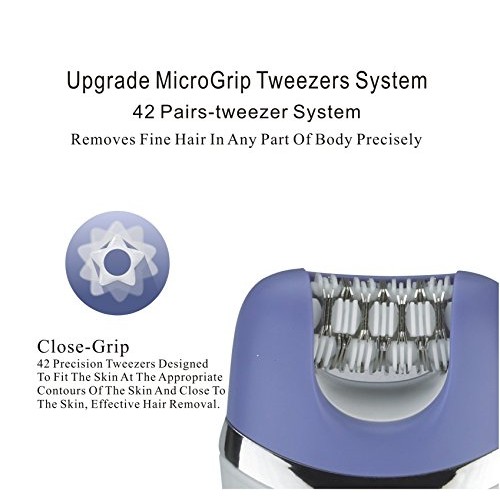 Epilator For Women By JTrim SilkTouch 3 in 1 Electric Shaver With Facial Clea...