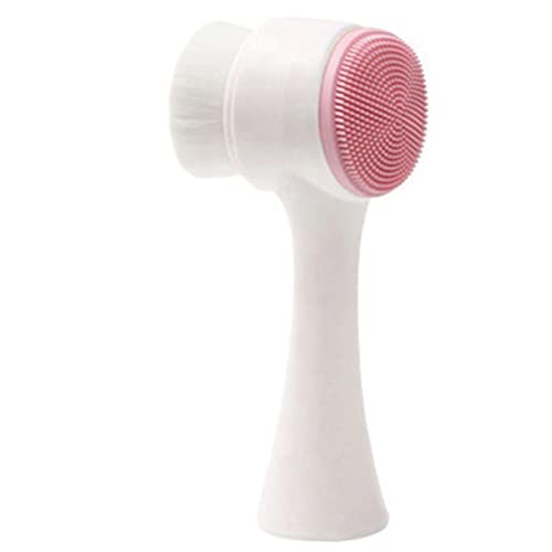 JTRJ Soft and Gentle Fiber face wash Tool, Skin Care Tool, Double-Sided Silic...