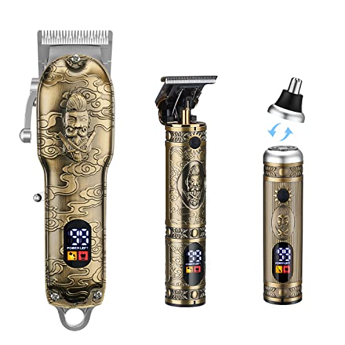 JTTJDB Professional Hair Clippers Set for Barber,Men Cordless Clippers for Ha...
