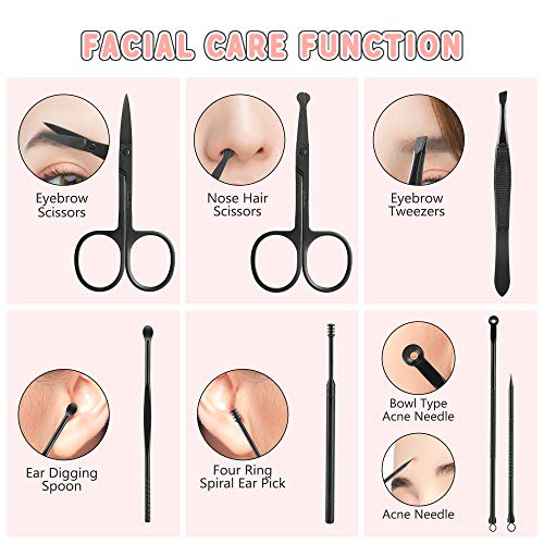 Manicure Set, Jubolion 19pcs Stainless Steel Professional Nail Clippers Pedic...