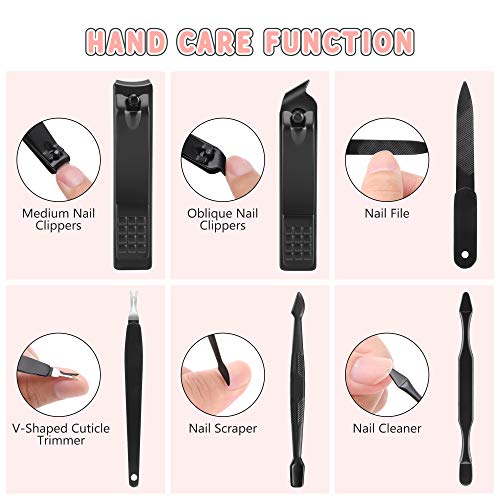 Manicure Set, Jubolion 19pcs Stainless Steel Professional Nail Clippers Pedic...
