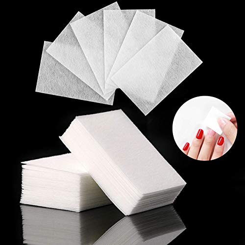 Jucoan 2100 PCS Nail Polish Remover Cotton Pads, Lint Free Nail Wipes, Dispos...