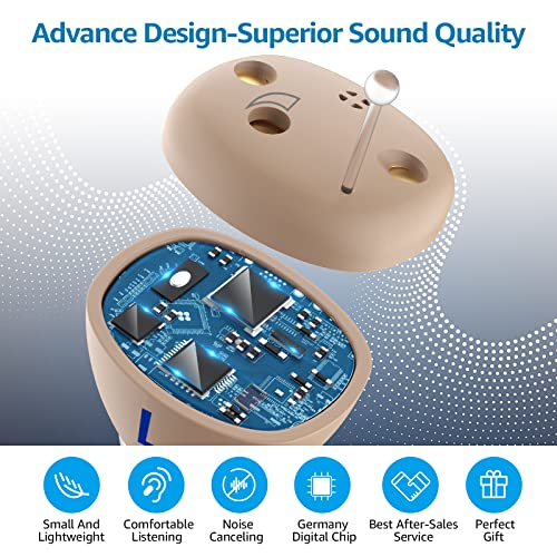 Nano Hearing Aids for Seniors Rechargeable with Noise Cancelling, Mini Invisi...