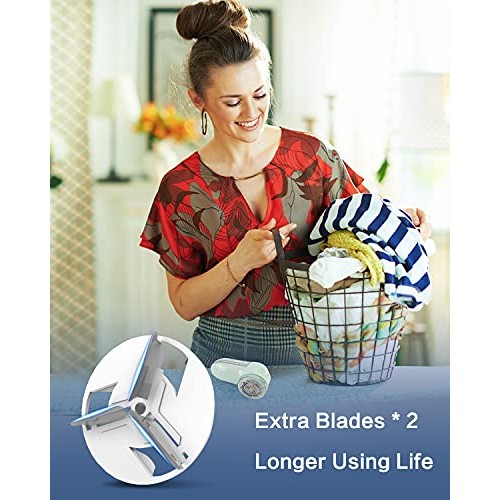JUEYINGBAILI Fabric Lint Shaver - Fuzz Remover, with 3 Shave Heights, Battery...