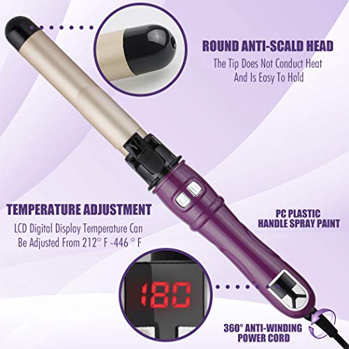 Automatic Hair Curler Auto Hair Waving Irons Hair Curling Wands 28mm 1.1inch ...