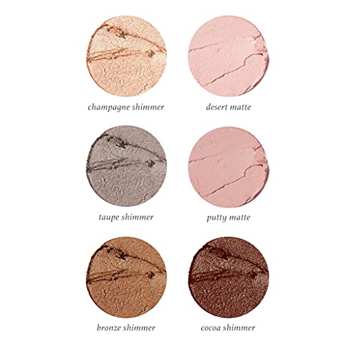 Julep Eyeshadow 101 Neutral Palette Creme-to-Powder 6 Piece Matte & Shimmer E...