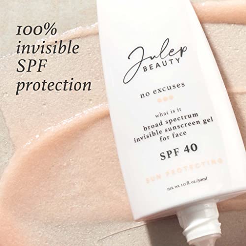 Julep No Excuses Clear Facial Sunscreen Broad-Spectrum SPF 40 + Glow Face Moi...