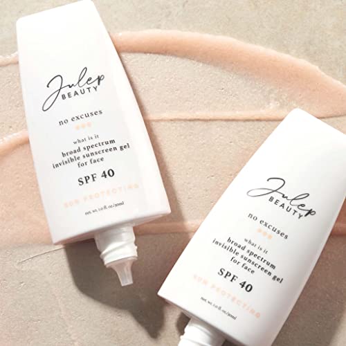 Julep No Excuses Clear Facial Sunscreen Broad-Spectrum SPF 40 + Glow Face Moi...