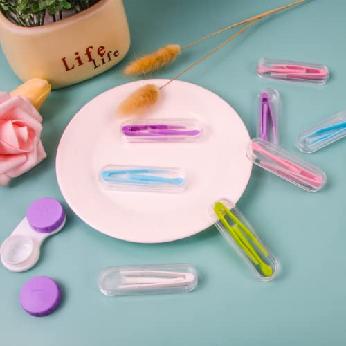 10 Pack Colorful Contact Lens Remover and Inserter Tool Case Set,Portable Con...