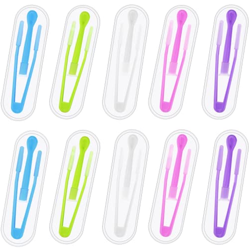 10 Pack Colorful Contact Lens Remover and Inserter Tool Case Set,Portable Con...