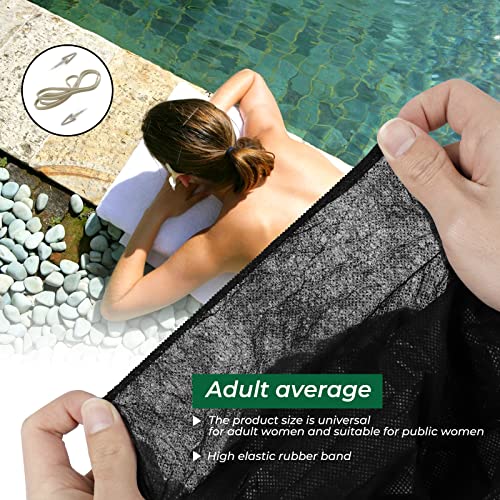10 Pieces Disposable Spa Body Wrap Sauna Bath Skirt Adjustable Bathrobe Breat...