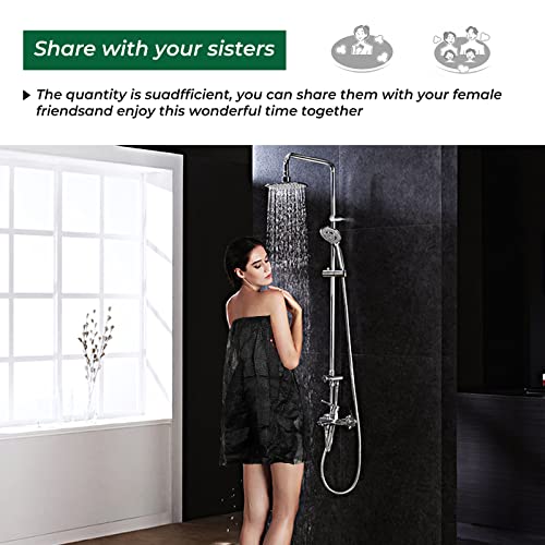 10 Pieces Disposable Spa Body Wrap Sauna Bath Skirt Adjustable Bathrobe Breat...
