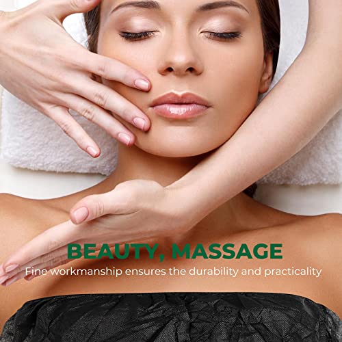 10 Pieces Disposable Spa Body Wrap Sauna Bath Skirt Adjustable Bathrobe Breat...