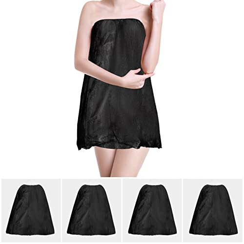 10 Pieces Disposable Spa Body Wrap Sauna Bath Skirt Adjustable Bathrobe Breat...