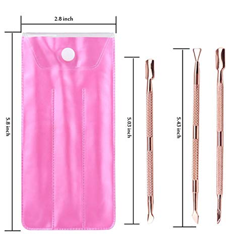 JUNHCZOY Cuticle Peeler Scraper Remove Gel Nail Polish and Cuticle Pusher and...