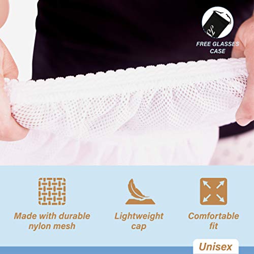 Mesh Bonnet Protective Night Cap for Curly or Frizzy Hair Protection, 2-Pack ...