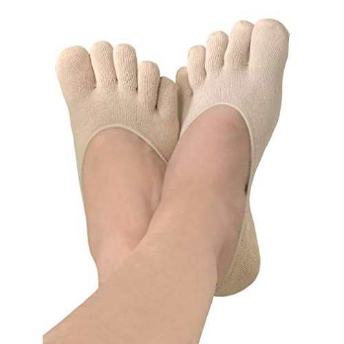 Therapeutic Gel Heel Socks - 2 Pair Invisible Foot Spa Glove Socks for Cracke...
