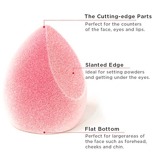 JUNO & Co. Microfiber Velvet Sponge, Latex-Free, Dual Layer Technology, Flawl...