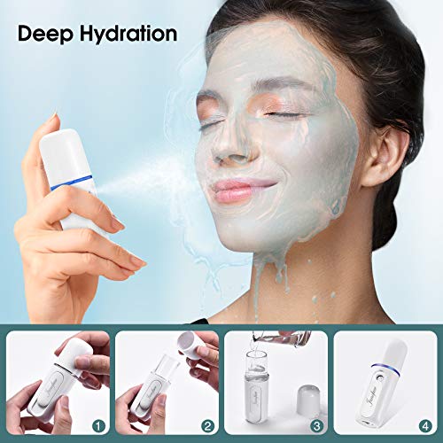 Skin Scrubber and Nano Facial Mister，Blackhead Remover Pore Cleaner Comedone...