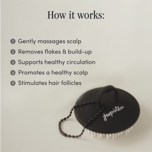 Jupiter Scalp Brush - Scalp Exfoliator - Wet or Dry Detangling Brush - Remove...