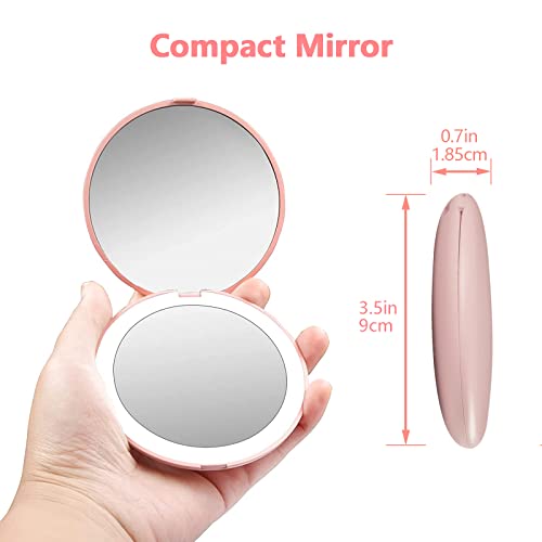 Gifts for Sister from Sister, Compact Mirror with LED, Birthday Gifts for Sis...