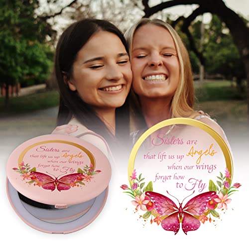 Gifts for Sister from Sister, Compact Mirror with LED, Birthday Gifts for Sis...