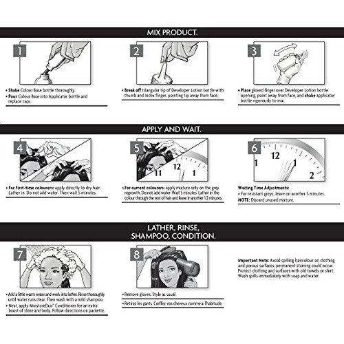 Just 5 Women's 5 Minute Permanent Hair Color with Conditioner, Grey Hair Colo...