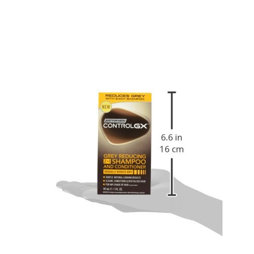 Just For Men Control GX 2 in 1 Grey Reducing Shampoo and Conditioner, 5 Fluid...
