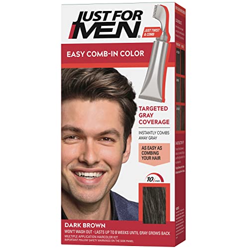 Just For Men Easy Comb-In Color (Formerly Autostop) Mens Hair Dye, Easy No Mi...