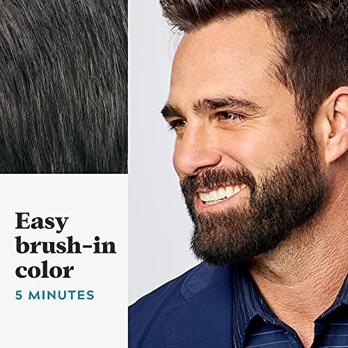 Just for Men Mustache & Beard, Coloring for Gray Hair with Brush Included, Co...