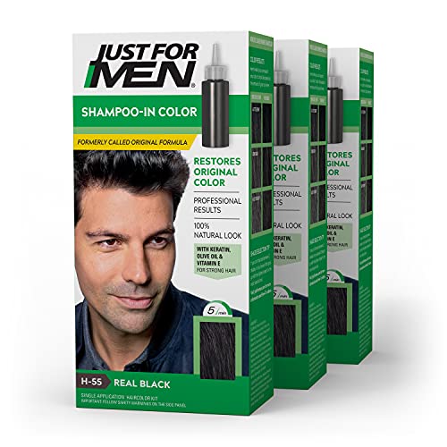 Just For Men Shampoo-In Color, Mens Hair Dye with Vitamin E for Stronger Hair...