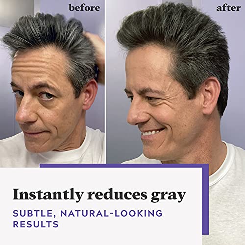 Just For Men Touch of Gray, Gray Hair Coloring Kit for Men with Comb Applicat...