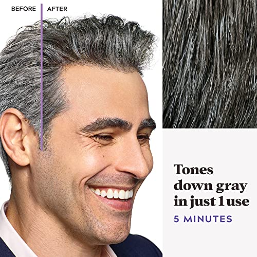 Just For Men Touch of Gray, Gray Hair Coloring Kit for Men with Comb Applicat...