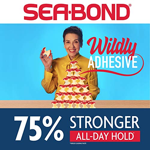 Sea Bond Secure Denture Adhesive Seals Multipack, Zinc Free, All Day Hold, Me...